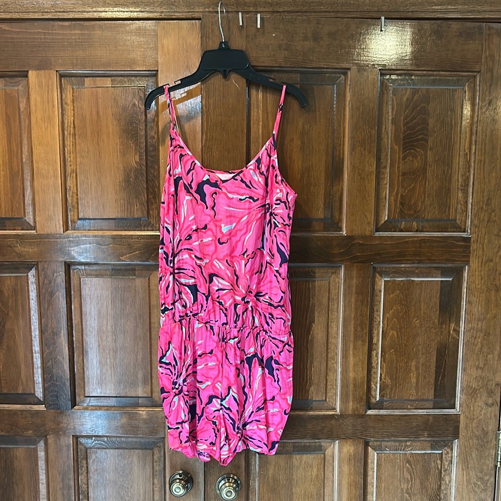 Lilly Pulitzer Pink and Black Jumpsuit